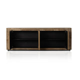 Made from thick-cut oak veneer with a faux rustic finish made to emulate wormwood, this low, large-scale sideboard features chunky squared legs and dovetail joinery detailing.As lovers of modern materials at Amethyst, we love the nature inspired Abaso Sideboard - Rustic Wormwood Oak. Amethyst Home provides interior design, new home construction design consulting, vintage area rugs, and lighting in the Tampa metro area.