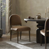 Featuring Abilene Sapphire Coco Dining Chair by Four Hands at Amethyst Home. A heritage design gets a modern twist. Simple tapered legs of warm oak mark this dining room chair's traditional form, while an arched seat back upholstered in light wool-blend upholstery updates this comfortable seating style.
Overall Dimensions: 20.50"w x 25.75"d x 35.75"hWeight . Amethyst Home provides interior design, new home construction design consulting, vintage area rugs, and lighting in the Park City metro area.