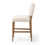 Featuring Abilene Somerton Ash Bar + Counter Stool by Four Hands at Amethyst Home. A heritage design gets a modern twist. Simple tapered legs of warm oak mark this dining room chair's traditional form, while an arched seat back with off-white upholstery updates this comfortable seating style, perfectly sized for the counter. Performance fabrics are special. Amethyst Home provides interior design, new home construction design consulting, vintage area rugs, and lighting in the Washington metro area.