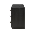 Featuring Adolfo Modern Black Ash 6 Drawer Dresser by Four Hands at Amethyst Home. Beautifully minimalist. A six-drawer dresser made from black-finished ash  features long, linear bronzed hardware for a smooth, clean look.Overall Dimensions: 72.00"w x 21.50"d x 32.25"hWeight : 306.44 lbsMaterials: Ash Veneer, Solid Ash. Amethyst Home provides interior design, new home construction design consulting, vintage area rugs, and lighting in the Kansas City metro area.