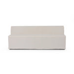 Featuring Ainsworth Broadway Snow Slipcover Dining Bench by Four Hands at Amethyst Home. A sculptural shape with clean lines and oversized dome-shaped arms. Tight construction allows a fully removable, machine-washable slipcover to drape over the entire piece. Slipcover is handmade from a natural, resilient white 100% flax/linen blend; attaches to the f. Amethyst Home provides interior design, new home construction design consulting, vintage area rugs, and lighting in the Winter Garden metro area.