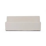 Featuring Ainsworth Broadway Snow Slipcover Dining Bench by Four Hands at Amethyst Home. A sculptural shape with clean lines and oversized dome-shaped arms. Tight construction allows a fully removable, machine-washable slipcover to drape over the entire piece. Slipcover is handmade from a natural, resilient white 100% flax/linen blend; attaches to the f. Amethyst Home provides interior design, new home construction design consulting, vintage area rugs, and lighting in the Winter Garden metro area.