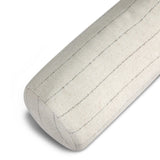 Breezy Italian linen with simple, tonal stripes add a hint of the Mediterranean to your outdoor setup. Cover or store the pillow cover inside during inclement weather and when not in use.As lovers of modern design at Amethyst, we love the warm modern inspired Aldama Outdoor Bolster Pillow - 20"x8". Amethyst Home provides interior design, new home construction design consulting, vintage area rugs, and lighting in the Boston metro area.