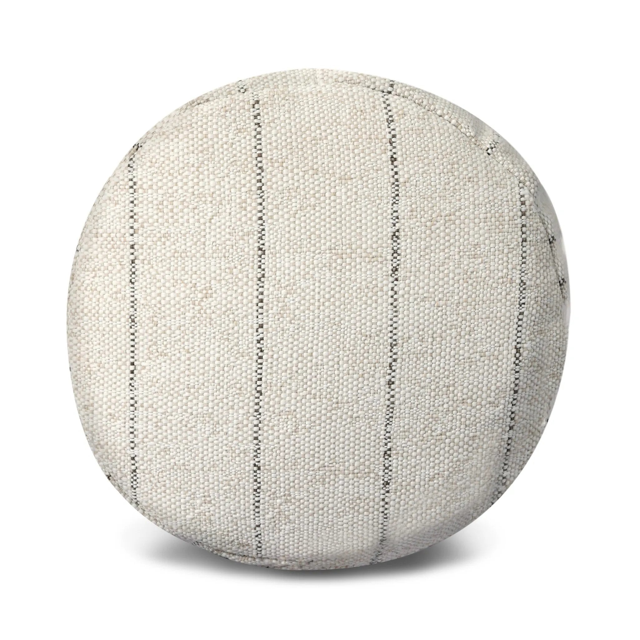 Breezy Italian linen with simple, tonal stripes add a hint of the Mediterranean to your outdoor setup. Cover or store the pillow cover inside during inclement weather and when not in use.As lovers of modern design at Amethyst, we love the warm modern inspired Aldama Outdoor Bolster Pillow - 20"x8". Amethyst Home provides interior design, new home construction design consulting, vintage area rugs, and lighting in the Kansas City metro area.