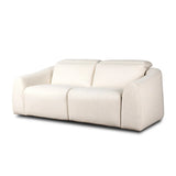 Introducing an Italian-inspired modern sectional with a suite of seating that reclines. Each seat has its very own reclining mechanism so that everyone can sit back and relax. Sectional features waterfall seating, curved arms, adjustable headrests, articulating footrests and rounded back corners. The concealed power motion adjusts comfort level. Amethyst Home provides interior design, new home construction design consulting, vintage area rugs, and lighting in the Washington metro area.