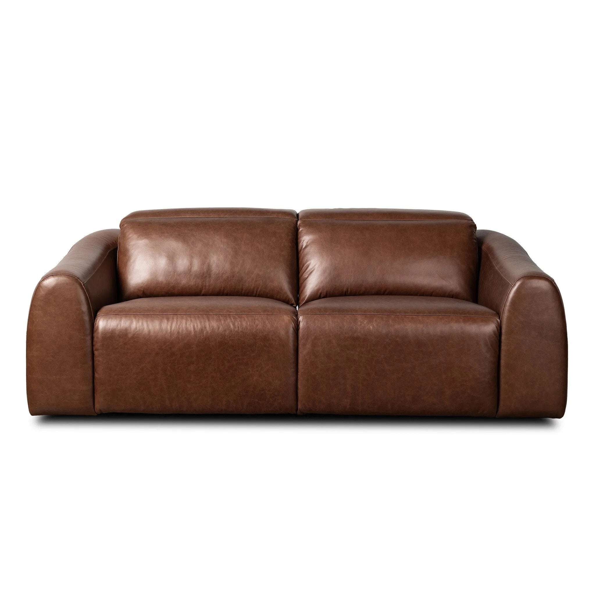 Introducing an Italian-inspired modern sectional with a suite of seating that reclines. Each seat has its very own reclining mechanism so that everyone can sit back and relax. Sectional features waterfall seating, curved arms, adjustable headrests, articulating footrests and rounded back corners. The concealed power motion adjusts comfort level. Amethyst Home provides interior design, new home construction design consulting, vintage area rugs, and lighting in the Houston metro area.