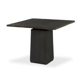 This bistro-sized outdoor table features a pedestal-style base with a reeded bronze finish, adding dimension that catches the light. Cover or store inside during inclement weather and when not in use.As enthusiasts of clean materials at Amethyst, we love the designer inspired Althea Outdoor Dining Table-38" - Textured Bronze Aluminum. Amethyst Home provides interior design, new home construction design consulting, vintage area rugs, and lighting in the Kansas City metro area.