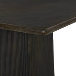 This bistro-sized outdoor table features a pedestal-style base with a reeded bronze finish, adding dimension that catches the light. Cover or store inside during inclement weather and when not in use.As enthusiasts of clean materials at Amethyst, we love the designer inspired Althea Outdoor Dining Table-38" - Textured Bronze Aluminum. Amethyst Home provides interior design, new home construction design consulting, vintage area rugs, and lighting in the Laguna Beach metro area.