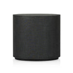 Featuring Amelia Black Linen Oval Nightstand by Four Hands at Amethyst Home. Uniquely made from black-painted linen, a beautifully curved nightstand shapes four drawers for generous bedside storage.Overall Dimensions: 26.00"w x 20.00"d x 24.00"hWeight : 87.08 lbsMaterials: Painted Linen, Engineered Hardwood. Amethyst Home provides interior design, new home construction design consulting, vintage area rugs, and lighting in the Winter Garden metro area.