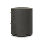 Featuring Amelia Dark Green Lacquered Linen Oval Nightstand by Four Hands at Amethyst Home. Overall Dimensions: 26.00"w x 20.00"d x 24.00"hWeight : 87.08 lbsMaterials: Painted Linen. Amethyst Home provides interior design, new home construction design consulting, vintage area rugs, and lighting in the Monterey metro area.