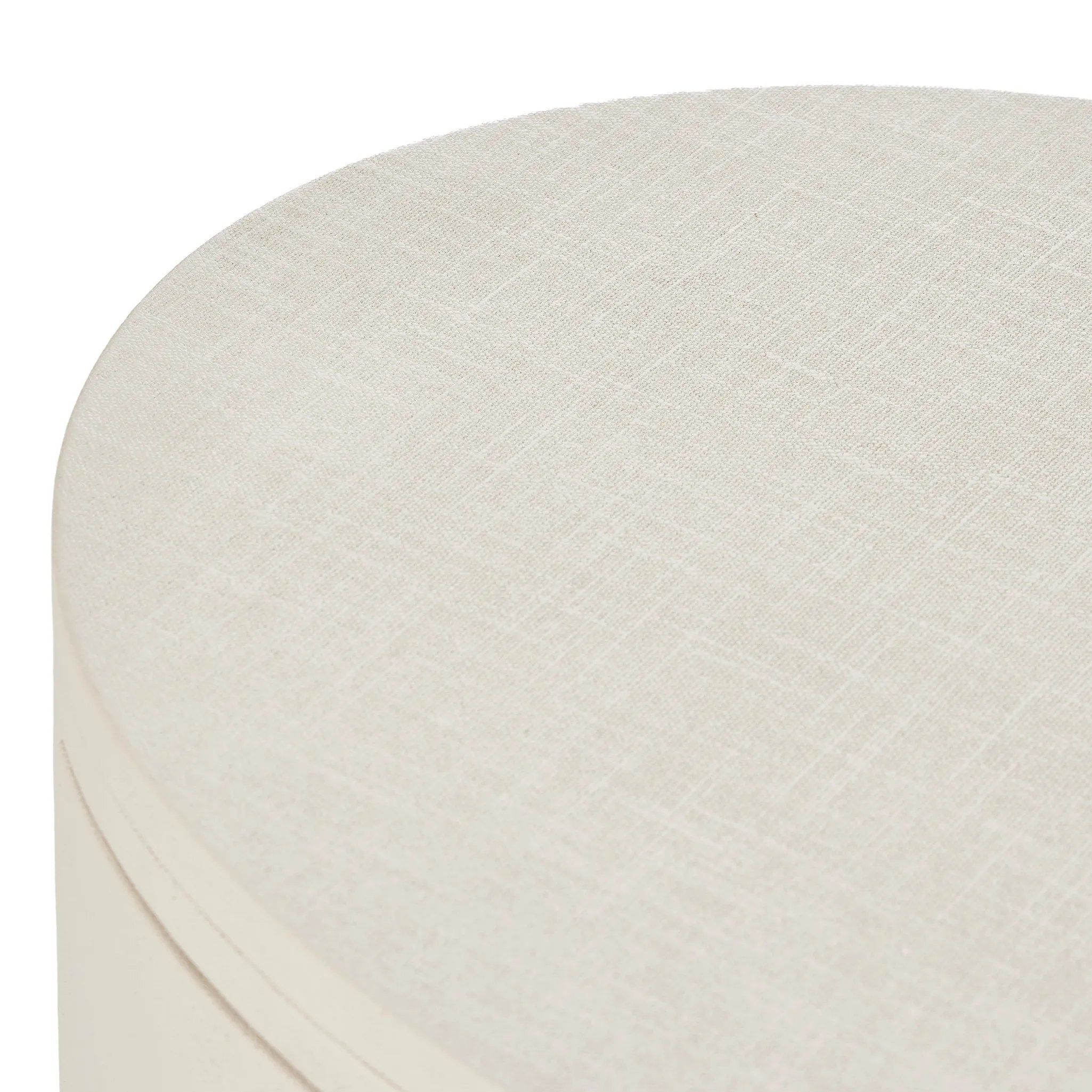 Uniquely made from ivory-painted linen, a beautifully curved nightstand shapes four drawers for generous bedside storage Amethyst Home provides interior design, new home construction design consulting, vintage area rugs, and lighting in the Austin metro area.