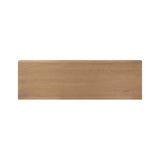 Crafted from sandy solid oak in a waterfall silhouette, this dresser adds a touch of contemporary simplicity to your bedroom. A bullnose edge and oval iron drawer pulls add variety.As lovers of natural design at Amethyst, we love the designer inspired Analisa 6 Drawer Dresser - Sandy Oak. Amethyst Home provides interior design, new home construction design consulting, vintage area rugs, and lighting in the Nashville metro area.