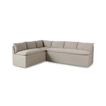Featuring Andre Broadway Stone Slipcover Dining Banquette by Four Hands at Amethyst Home. The Andre Dining Banquette combines elegant design with comfortable seating. Its Broadway Stone slipcover adds a touch of sophistication and can easily be removed for cleaning. Perfect for hosting guests or family meals.
Overall Dimensions: 80.0" L x 104.0 " W x 33.5" H
C. Amethyst Home provides interior design, new home construction design consulting, vintage area rugs, and lighting in the Dallas metro area.