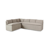 Featuring Andre Broadway Stone Slipcover Dining Banquette by Four Hands at Amethyst Home. The Andre Dining Banquette combines elegant design with comfortable seating. Its Broadway Stone slipcover adds a touch of sophistication and can easily be removed for cleaning. Perfect for hosting guests or family meals.
Overall Dimensions: 80.0" L x 104.0 " W x 33.5" H
C. Amethyst Home provides interior design, new home construction design consulting, vintage area rugs, and lighting in the Dallas metro area.
