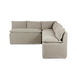 Featuring Andre Broadway Stone Slipcover Dining Banquette by Four Hands at Amethyst Home. The Andre Dining Banquette combines elegant design with comfortable seating. Its Broadway Stone slipcover adds a touch of sophistication and can easily be removed for cleaning. Perfect for hosting guests or family meals.
Overall Dimensions: 80.0" L x 104.0 " W x 33.5" H
. Amethyst Home provides interior design, new home construction design consulting, vintage area rugs, and lighting in the Houston metro area.