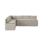 Featuring Andre Broadway Stone Slipcover Dining Banquette by Four Hands at Amethyst Home. The Andre Dining Banquette combines elegant design with comfortable seating. Its Broadway Stone slipcover adds a touch of sophistication and can easily be removed for cleaning. Perfect for hosting guests or family meals.
Overall Dimensions: 80.0" L x 104.0 " W x 33.5" . Amethyst Home provides interior design, new home construction design consulting, vintage area rugs, and lighting in the San Diego metro area.
