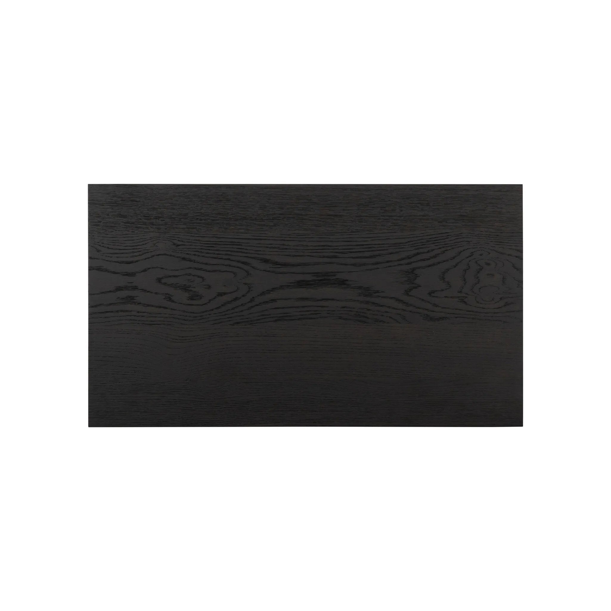 Espresso-finished oak casing pairs with two coffee-colored iron door fronts, for an intriguing material mix. With bullnose waterfall framing and offset metal hardware, this compact cabinet offers an elevated industrial look to your living space. Slighter scale perfect for smaller spaces. Amethyst Home provides interior design, new home construction design consulting, vintage area rugs, and lighting in the Newport Beach metro area.