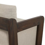 This outdoor swivel chair with a 360 base plays with an angular silhouette, mirrored in the open FSC®-certified teak frame. Cutout details on the arms and back add visual intrigue that highlights the deep seat cushion. Cover or store inside during inclement weather and when not in use. Amethyst Home provides interior design, new home construction design consulting, vintage area rugs, and lighting in the Des Moines metro area.