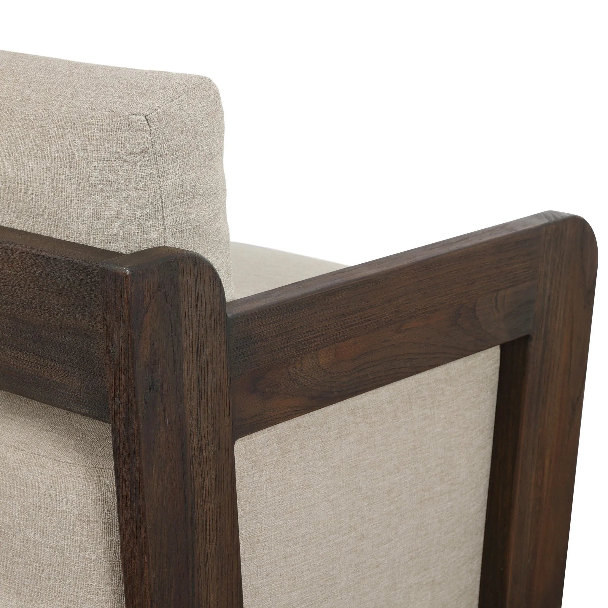 This outdoor swivel chair with a 360 base plays with an angular silhouette, mirrored in the open FSC®-certified teak frame. Cutout details on the arms and back add visual intrigue that highlights the deep seat cushion. Cover or store inside during inclement weather and when not in use. Amethyst Home provides interior design, new home construction design consulting, vintage area rugs, and lighting in the Des Moines metro area.