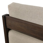 This outdoor swivel chair with a 360 base plays with an angular silhouette, mirrored in the open FSC®-certified teak frame. Cutout details on the arms and back add visual intrigue that highlights the deep seat cushion. Cover or store inside during inclement weather and when not in use. Amethyst Home provides interior design, new home construction design consulting, vintage area rugs, and lighting in the Monterey metro area.
