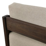 This outdoor swivel chair with a 360 base plays with an angular silhouette, mirrored in the open FSC®-certified teak frame. Cutout details on the arms and back add visual intrigue that highlights the deep seat cushion. Cover or store inside during inclement weather and when not in use. Amethyst Home provides interior design, new home construction design consulting, vintage area rugs, and lighting in the Monterey metro area.