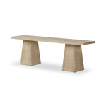 Featuring Atlas Bleached Alder Console Table by Four Hands at Amethyst Home. Bleached alder shapes a streamlined console table, with angular lines and wide proportions for a clean look with substance.Overall Dimensions: 94.00"w x 22.00"d x 30.00"hWeight : 136.46 lbsMaterials: Resawn Alder, Pine Plywood. Amethyst Home provides interior design, new home construction design consulting, vintage area rugs, and lighting in the Houston metro area.