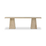 Featuring Atlas Bleached Alder Console Table by Four Hands at Amethyst Home. Bleached alder shapes a streamlined console table, with angular lines and wide proportions for a clean look with substance.Overall Dimensions: 94.00"w x 22.00"d x 30.00"hWeight : 136.46 lbsMaterials: Resawn Alder, Pine Plywood. Amethyst Home provides interior design, new home construction design consulting, vintage area rugs, and lighting in the Tampa metro area.