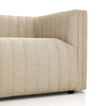 A dramatically channeled outdoor sofa with subtly textured upholstery for a clean, inviting look. Cover or store indoors during inclement weather and when not in use Amethyst Home provides interior design, new home construction design consulting, vintage area rugs, and lighting in the Boston metro area.