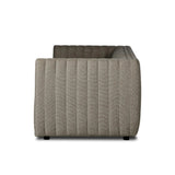 Featuring Augustine Casa Grey Outdoor Sofa-97" by Four Hands at Amethyst Home. A dramatically channeled outdoor sofa with subtly textured upholstery for a clean, inviting look. Cover or store indoors during inclement weather and when not in use.Overall Dimensions: 95.75"w x 35.50"d x 26.75"hWeight : 108.25 lbsMaterials: 100% Olefin, Aluminum, 91% Polyureth. Amethyst Home provides interior design, new home construction design consulting, vintage area rugs, and lighting in the Alpharetta metro area.