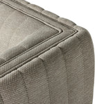 Featuring Augustine Casa Grey Outdoor Sofa-97" by Four Hands at Amethyst Home. A dramatically channeled outdoor sofa with subtly textured upholstery for a clean, inviting look. Cover or store indoors during inclement weather and when not in use.Overall Dimensions: 95.75"w x 35.50"d x 26.75"hWeight : 108.25 lbsMaterials: 100% Olefin, Aluminum, 91% Polyuretha. Amethyst Home provides interior design, new home construction design consulting, vintage area rugs, and lighting in the Calabasas metro area.
