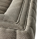 Featuring Augustine Casa Grey Outdoor Sofa-97" by Four Hands at Amethyst Home. A dramatically channeled outdoor sofa with subtly textured upholstery for a clean, inviting look. Cover or store indoors during inclement weather and when not in use.Overall Dimensions: 95.75"w x 35.50"d x 26.75"hWeight : 108.25 lbsMaterials: 100% Olefin, Aluminum, 91% Polyuret. Amethyst Home provides interior design, new home construction design consulting, vintage area rugs, and lighting in the Los Angeles metro area.