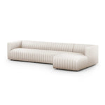 Featuring Augustine Dover Crescent 2-Piece Sectional by Four Hands at Amethyst Home. A dramatically channeled sofa with white linen-blend upholstery offers a crisp, clean look and sumptuous sit. Two-piece sectional with right arm-facing chaise, sized for larger spaces.Left ChaiseOverall Dimensions: 126.00"w x 64.00"d x 26.50"hWeight: 189.59 lbsRight ChaiseO. Amethyst Home provides interior design, new home construction design consulting, vintage area rugs, and lighting in the Calabasas metro area.