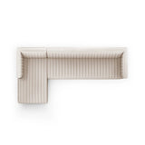 Featuring Augustine Dover Crescent 2-Piece Sectional by Four Hands at Amethyst Home. A dramatically channeled sofa with white linen-blend upholstery offers a crisp, clean look and sumptuous sit. Two-piece sectional with right arm-facing chaise, sized for larger spaces.Left ChaiseOverall Dimensions: 126.00"w x 64.00"d x 26.50"hWeight: 189.59 lbsRight ChaiseO. Amethyst Home provides interior design, new home construction design consulting, vintage area rugs, and lighting in the Calabasas metro area.