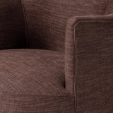 This drum-style, 360-degree swivel chair is covered in a unique plum fabric, with bullion fringe on the bottom for drama.As enthusiasts of wabi sabi design at Amethyst, we love the designer inspired Aurora Fringe Swivel Chair - Laughlin Plum. This item pairs well with other brands such as Surya and is perfect for modern homes Amethyst Home provides interior design, new home construction design consulting, vintage area rugs, and lighting in the Winter Garden metro area.
