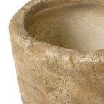 Tonal brown and tan hues define the rich geological texture of this drum planter's faux stone finish, reminiscent of artifacts and primitive tools.As enthusiasts of wabi sabi design at Amethyst, we love the optimistic inspired Aziel Planter - Textured Stone. This item pairs well with other brands such as Four Hands and is perfect for loft homes Amethyst Home provides interior design, new home construction design consulting, vintage area rugs, and lighting in the San Diego metro area.