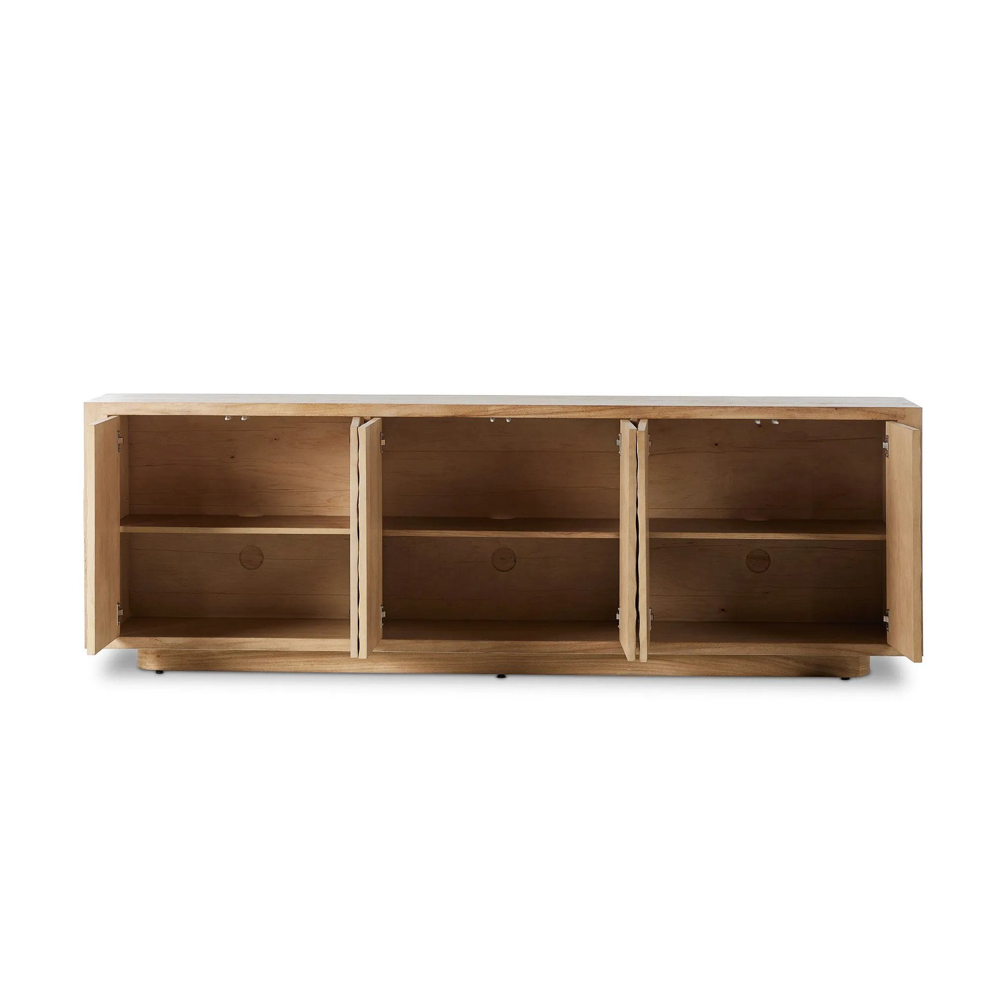 Featuring Bahari Light Guanacaste Sideboard by Four Hands at Amethyst Home. This Bahari Light Guanacaste Credenzas & Sideboards Sideboard offers a sleek and stylish storage solution for any space. Crafted with high-quality veneer, this sideboard boasts durability and elegance. Its spacious design provides ample room for storing items, while its unique veneer pa. Amethyst Home provides interior design, new home construction design consulting, vintage area rugs, and lighting in the Miami metro area.