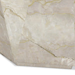 Finished in a unique sage green, a modern-minded end table of solid marble makes quite the statement in any space. Faceted for an extra angular look.As enthusiasts of luxe aesthetics at Amethyst, we love the warm modern inspired Basett End Table - Sage Green Marble. Amethyst Home provides interior design, new home construction design consulting, vintage area rugs, and lighting in the Park City metro area.