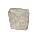 Finished in a unique sage green, a modern-minded end table of solid marble makes quite the statement in any space. Faceted for an extra angular look.As enthusiasts of luxe aesthetics at Amethyst, we love the warm modern inspired Basett End Table - Sage Green Marble. Amethyst Home provides interior design, new home construction design consulting, vintage area rugs, and lighting in the Scottsdale metro area.