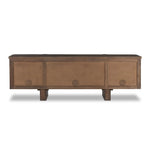 This unique, texture-driven piece offers an updated take on classic crocodile. Made from weathered solid mango, with embossed walnut door fronts. A subtly softened profile balances chunky legs, with bullnose details completing the look. Amethyst Home provides interior design, new home construction design consulting, vintage area rugs, and lighting in the Calabasas metro area.