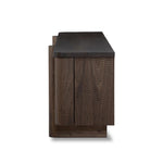 This unique, texture-driven piece offers an updated take on classic crocodile. Made from weathered solid mango, with embossed walnut door fronts. A subtly softened profile balances chunky legs, with bullnose details completing the look. Amethyst Home provides interior design, new home construction design consulting, vintage area rugs, and lighting in the Kansas City metro area.