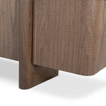 This unique, texture-driven piece offers an updated take on classic crocodile. Made from weathered solid mango, with embossed walnut door fronts. A subtly softened profile balances chunky legs, with bullnose details completing the look. Amethyst Home provides interior design, new home construction design consulting, vintage area rugs, and lighting in the Monterey metro area.