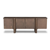 This unique, texture-driven piece offers an updated take on classic crocodile. Made from weathered solid mango, with embossed walnut door fronts. A subtly softened profile balances chunky legs, with bullnose details completing the look. Amethyst Home provides interior design, new home construction design consulting, vintage area rugs, and lighting in the Portland metro area.
