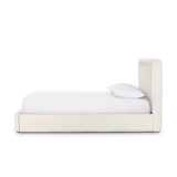 Off-white performance fabric and solid pine craft this soft modern bed. Store linens, clothing and more in a hidden oversized drawer on casters. Crypton® performance fabric is specially engineered for protection against stains, moisture and odor.As enthusiasts of wabi sabi style at Amethyst, we love the optimistic inspired Beckett Storage Bed. Amethyst Home provides interior design, new home construction design consulting, vintage area rugs, and lighting in the San Diego metro area.