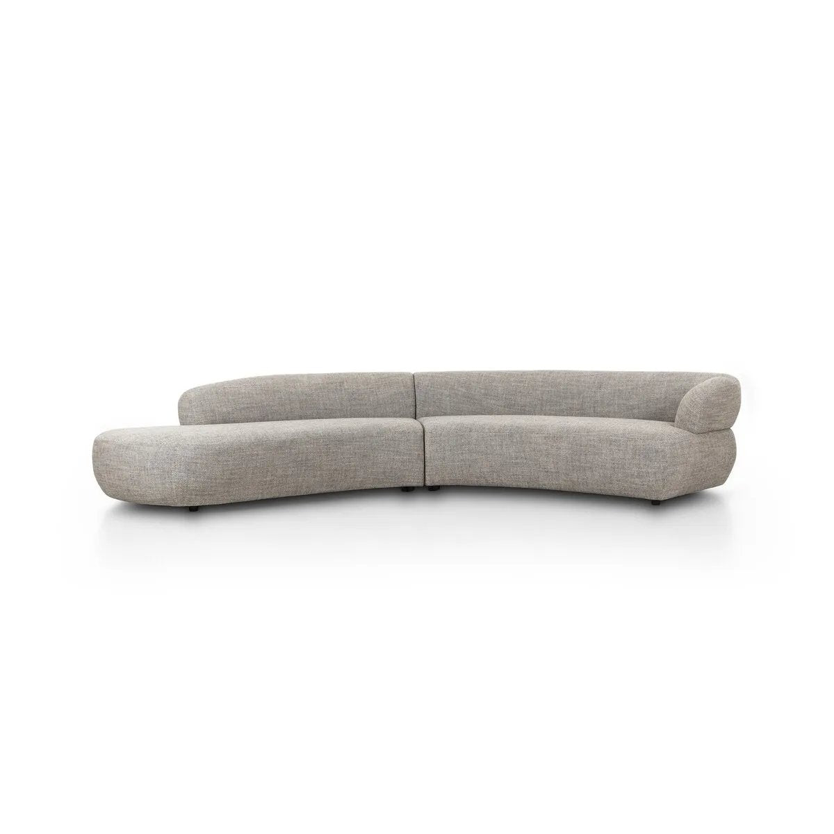 Featuring Belen Thames Coal 2Pc Sectional by Four Hands at Amethyst Home. Transform your living space with the Belen Thames Coal 2 Piece Sectional. This sleek and modern sectional provides ample seating and comfort, perfect for entertaining guests or just relaxing at home. 
Overall Dimensions: 59.0" L x 139.5 " W x 26.0" H
Collection: GraysonColors: Thames Coa. Amethyst Home provides interior design, new home construction design consulting, vintage area rugs, and lighting in the Boston metro area.