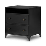 As enthusiasts of organic modern aesthetics at Amethyst, we love the nature inspired Belmont 2 Drawer Nightstand. This item pairs well with other brands such as Verellen and is perfect for minimalist homes Amethyst Home provides interior design, new home construction design consulting, vintage area rugs, and lighting in the Charlotte metro area.