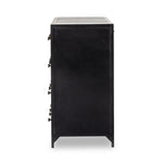 Featuring Belmont Black 12 Drawer Dresser by Four Hands at Amethyst Home. Industrial-inspired, black-finished iron forms a wide and roomy twelve-drawer dresser, with bronzed knobs for contrast.Overall Dimensions: 85.00"w x 19.75"d x 38.50"hWeight : 401.24 lbsMaterials : Iron. Amethyst Home provides interior design, new home construction design consulting, vintage area rugs, and lighting in the Charlotte metro area.