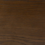 Inspired by aerodynamic-inspired Streamline Moderne style, stacked scalloped reeding wraps this spiced oak nightstand. The result: a beautifully rhythmic, repeated look. With integrated hardware for a clean finish.As lovers of modern aesthetics at Amethyst, we love the warm modern inspired Benny Nightstand - Spiced Oak Veneer. Amethyst Home provides interior design, new home construction design consulting, vintage area rugs, and lighting in the Charlotte metro area.