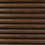 Inspired by aerodynamic-inspired Streamline Moderne style, stacked scalloped reeding wraps this spiced oak nightstand. The result: a beautifully rhythmic, repeated look. With integrated hardware for a clean finish.As lovers of modern aesthetics at Amethyst, we love the warm modern inspired Benny Nightstand - Spiced Oak Veneer. Amethyst Home provides interior design, new home construction design consulting, vintage area rugs, and lighting in the Winter Garden metro area.