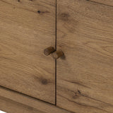 Light, natural oak reflects the New American inspiration behind this storage-driven console of warm, natural oak. Elevated on tapered legs with corner relief accents, its asymmetrical design offers storage for your media needs and more Amethyst Home provides interior design, new home construction design consulting, vintage area rugs, and lighting in the Des Moines metro area.
