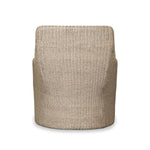Sculptural and supportive with a high back, this fully woven outdoor lounge chair is finished with a cushion for an inviting seat. Cover or store inside during inclement weather and when not in use Amethyst Home provides interior design, new home construction design consulting, vintage area rugs, and lighting in the Nashville metro area.